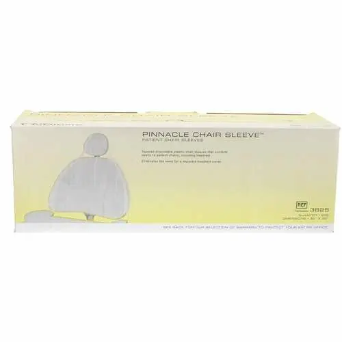 Pinnacle Chair Sleeve Barriers, 32" x 32", Clear Plastic, 200/Roll, Model 3825 thumbnail 5