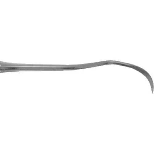 Nordent Sickle Scaler Double-Ended #204SD Distal Posterior, DuraLite Round Handle, Stainless Steel, 1 Each thumbnail 3