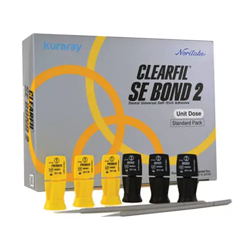 Clearfil SE Bond 2 Unit Dose Standard Pack, Self-Etch Light-Cure Bonding Agent, 50 x 0.1 ml Primer, 50 x 0.1 ml Bond, 100 Applicator Brushes, 3286KA thumbnail 9
