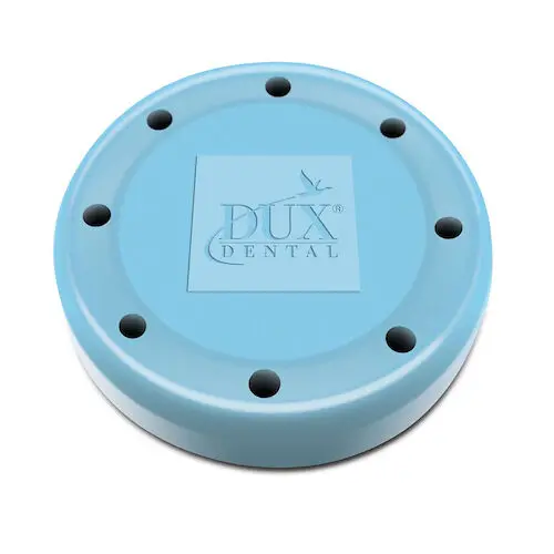Kerr TotalCare Round Magnetic Bur Block, 8-Hole, Blue, 31001 thumbnail 2