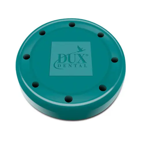Kerr TotalCare Round Magnetic Bur Block, 8-Hole, Teal, 31011 thumbnail 2