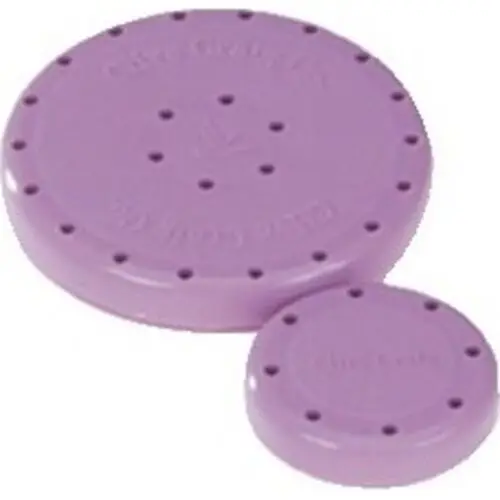 Kerr TotalCare Round Magnetic Bur Block, 24-Hole, Mauve, 31009 thumbnail 2