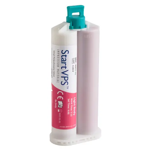 Start VPS Regular-Set Light-Body Vinyl Polysiloxane Impression Material, 4 x 50 ml Cartridges with 12 Mixing Tips, Refill, 80011-01 thumbnail 5