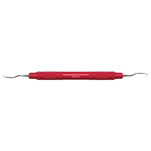 American Eagle Instruments Barnhart 5/6 Universal Curette, Double-Ended, EagleLite Resin Handle, Red, 1/Pk, AECB5-6X thumbnail 4