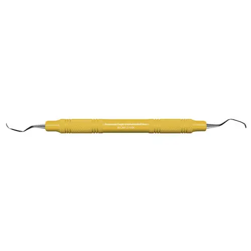 American Eagle McCall 13-14 (3/8) Universal Curette, Double End, EagleLite Resin Yellow Handle, AECM13-14X thumbnail 3