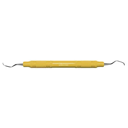 American Eagle McCall 13-14S Universal Curette, Posterior Sharp Point, Double-Ended, EagleLite Resin Handle, 3/8", Yellow, 1/Pk, AECM13-14SX thumbnail 4