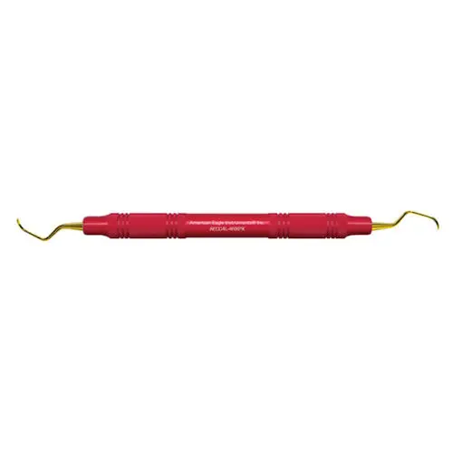 American Eagle Instruments Columbia 4L/4R XP Sharpen-Free Universal Curette, Double-Ended, EagleLite Resin Handle, Red, 3/8" (9.5mm), 1/Pk, AECC4L-4RXPX thumbnail 14
