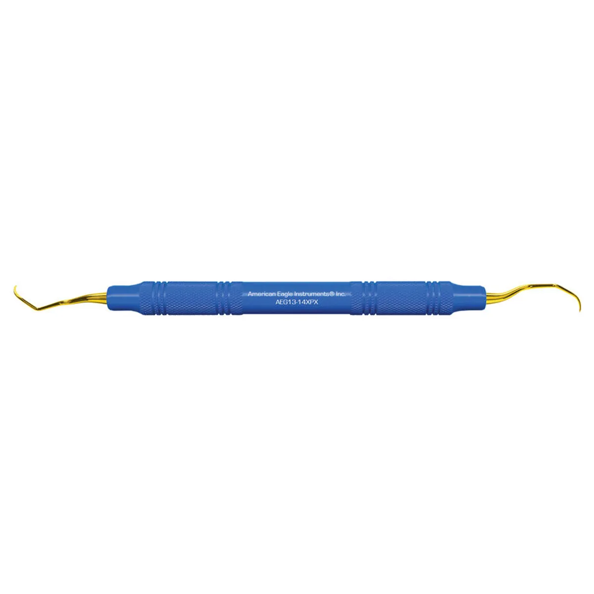 American Eagle Instruments Standard Gracey Curette, XP, #13-14, Posterior Distal, EagleLite Resin Handle, 3/8" Blue, Double-Ended, 1/Pk, AEG13-14XPX thumbnail 14