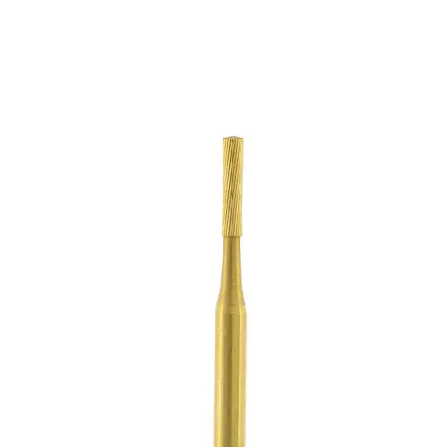 Prima Dental 30 Blade Gold Trimming and Finishing Carbide Bur, Cylinder Flat End, 9572, 5/Pkg - 30 Blade Gold Trimming and Finishing, Cylinder Flat End, 9572, 5/Pkg - Image 1