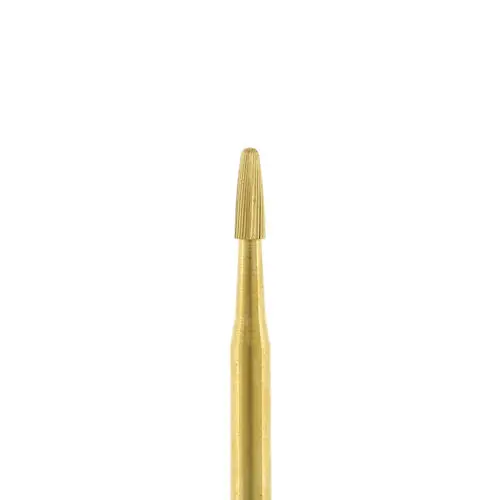 Prima Dental 30 Blade Gold Trimming and Finishing Carbide Bur, Bullet Shape, 9803, 5/Pkg - 30 Blade Gold Trimming and Finishing, Bullet, 9803, 5/Pkg - Image 1