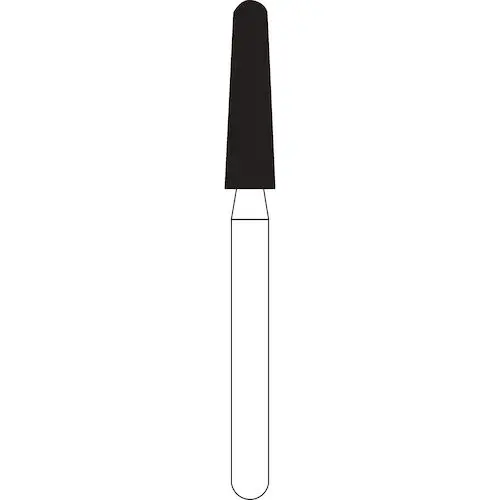 NTI HP Diamond Bur, Coarse Grit, Round End Taper, #856-023, 2.3 mm Diameter, 8.0 mm Length, Green Ring, Each thumbnail 2