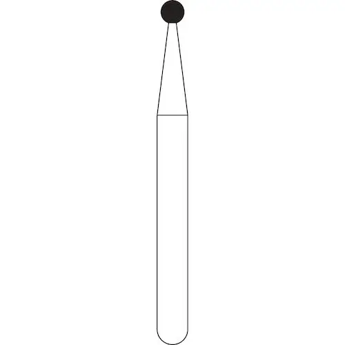 NTI Diamond Bur HP Medium Grit Round #801-012, 1.2 mm Head Diameter, M801-012HP thumbnail 2