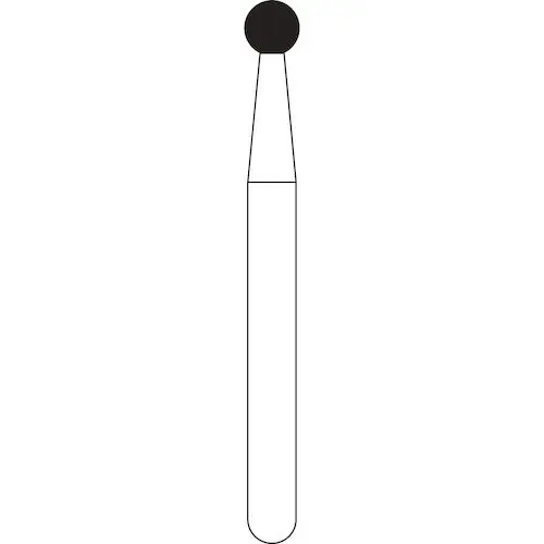 NTI Diamond Bur, HP, Medium Grit, Round, #801-018, 1.8 mm Head Diameter, M801-018HP thumbnail 2
