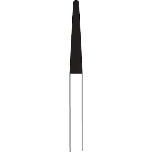 NTI Universal Cutter, Regular Cross Cut (E), Round End Taper, HP Shank, Blue Ring, 2.3 mm Diameter, 14 mm Head Length, UC261E-023 thumbnail 3