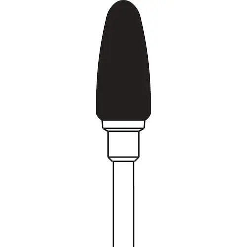 NTI Universal Cutter, Fine Cross Cut (EF), Round End Taper, HP Shank, 12 mm Head Length, 6.0 mm Diameter, Red Band, UC351EF-060 thumbnail 3