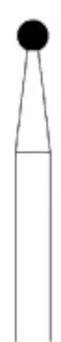 NTI Diamond Bur, FG, Round, #801-014, 1.4 mm, Coarse, Green, 5/Pk, C801-014 thumbnail 8