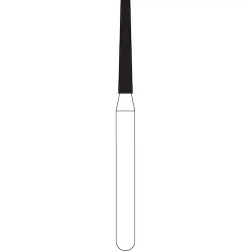 NTI Diamond Bur, FG, Taper Flat End, #C847, 1.2 mm Diameter, 8.0 mm Length, Coarse, Green Ring, 5/Pk, C847-012 thumbnail 4