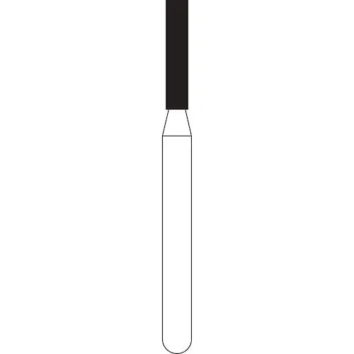 NTI Diamond Bur, Fine Grit, Flat End Cylinder, FG, 1.2 mm Diameter, 6.0 mm Length, 5/Pack, F836-012 thumbnail 3