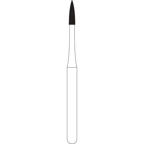 NTI Diamond Bur, FG, Flame, # C889, 1.0 mm, Coarse, Green, 5/Pk, C889-010 thumbnail 4