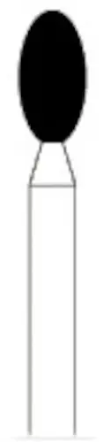 NTI Diamond Bur, FG, Football, #379, 2.3 mm, Fine, Red, 5/Pk, F379-023 thumbnail 9