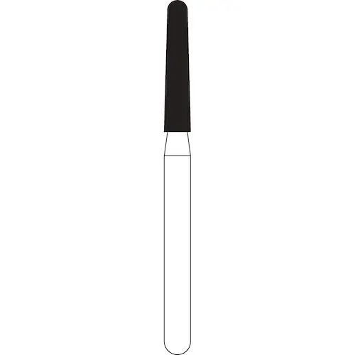 NTI Diamond Bur, FG, Taper Round End, #F856, 1.6 mm, Fine, Red, 5/Pk, F856-016 thumbnail 4