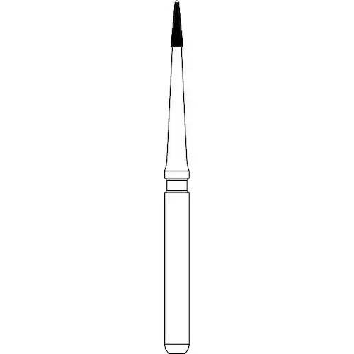 NTI TDF-3F Carbide Bur, Safe End, Friction Grip, 16-Flute, Fine (Yellow), 0.8 mm Diameter, 5/Pack, H132-008F thumbnail 3
