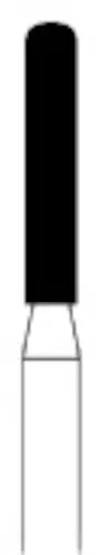 NTI Diamond Bur, FG, Cylinder Round End, #KS3SC, 1.6 mm Diameter, 8.0 mm Length, Super Coarse, Black Ring, 5/Pk thumbnail 4