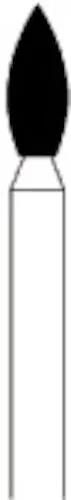 Kerr NTI Diamonds Pointed Football Bur, 368-018, Medium Grit, 5/Pkg - NTI Diamonds, Pointed Football, 368-018, 5/Pkg, Medium - Image 1