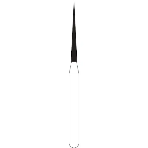 NTI FG Diamond Bur, Medium Grit, Needle Shape, Friction Grip, #859-010 (M859-010), 5/Pack thumbnail 3