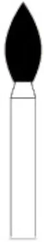 NTI Diamond Bur, Super Coarse, Pointed Football, FG, #368-023, 5/Pkg, SC368-023 thumbnail 3