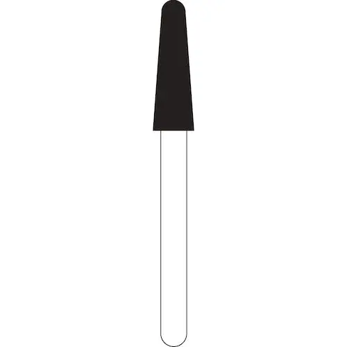 NTI Diamond Bur, FG, Round End Taper, #856, 2.5 mm, Super Coarse, Black, 5/Pk, SC856-025 thumbnail 4
