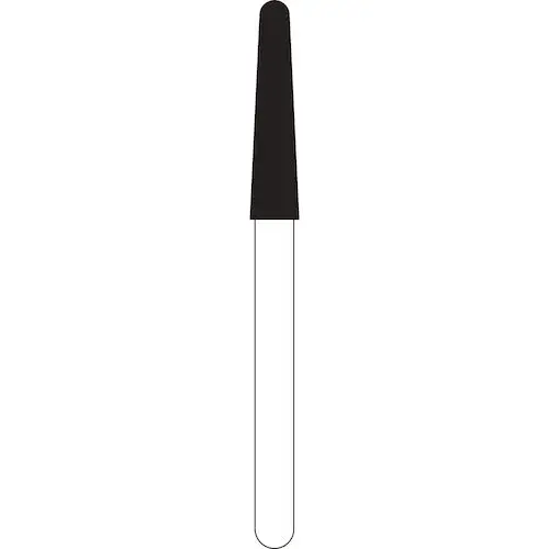 NTI FG Diamond Bur, Super Coarse, Long Round End Taper, #856L-020, 2.0 mm Diameter, 9.0 mm Length, Friction Grip, 5/Pkg, SC856L-020 thumbnail 3