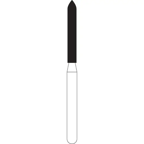NTI Diamond Bur FG Super Coarse Beveled End Cylinder, 1.4 mm Diameter, 10.0 mm Length, #879-014, 5/Pack, SC879-014 thumbnail 3