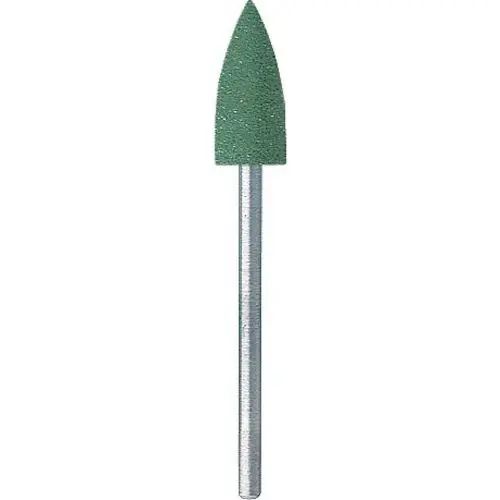 NTI Acrylic Polisher, Coarse (Green), Flame Shape, HP Shank, 15.5 mm, 6/Pkg, P0679 thumbnail 5