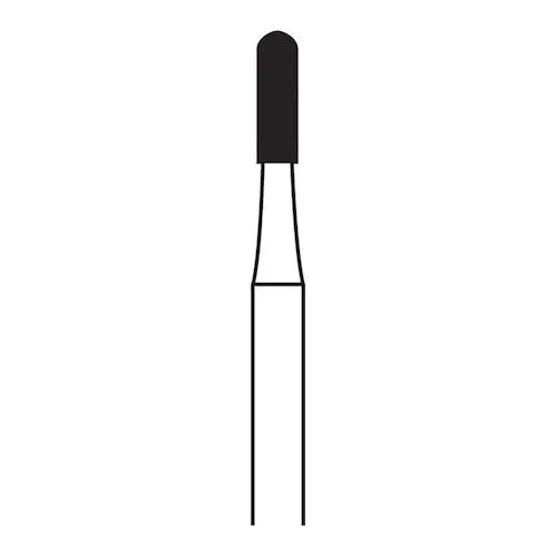 NTI #1558 Straight Handpiece Carbide Bur, Round End Cylinder, 1.2 mm Diameter, 5/Pkg, H31R-012HP thumbnail 2