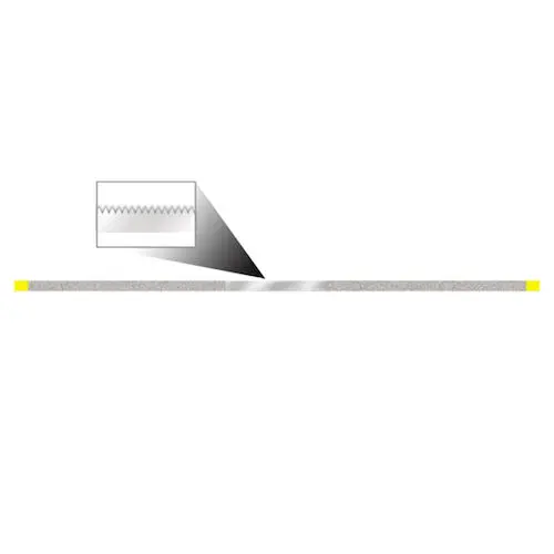 NTI Serrated Diamond Finishing Strip, Superfine, 0.08 mm Thick, 3.75 mm Wide, Yellow, 10/Pack, FS3-SFX thumbnail 12