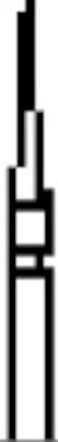 NTI nano/prep Diamond Bur, FG, Fine, Blue, Flame, #883, 0.7 mm Diameter, 2.0 mm Length, N883-007, 5/Pkg thumbnail 2
