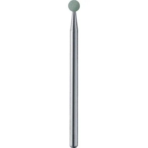 NTI Green Stone Abrasive, Small Round, RA Shank, Fine Grit, 3.0 mm, 12/Pkg, GF601-RA thumbnail 3