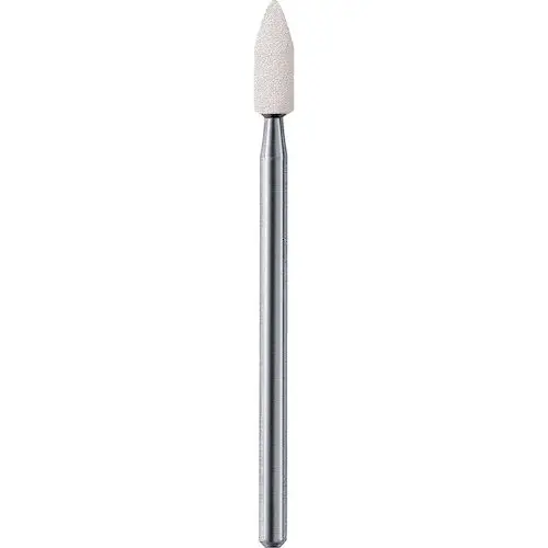 NTI White Stone Abrasive Points, Fine, Small Flame, RA Shank, 2.5 mm x 7.0 mm, White, 100/Pkg, WF661-RA100 thumbnail 3