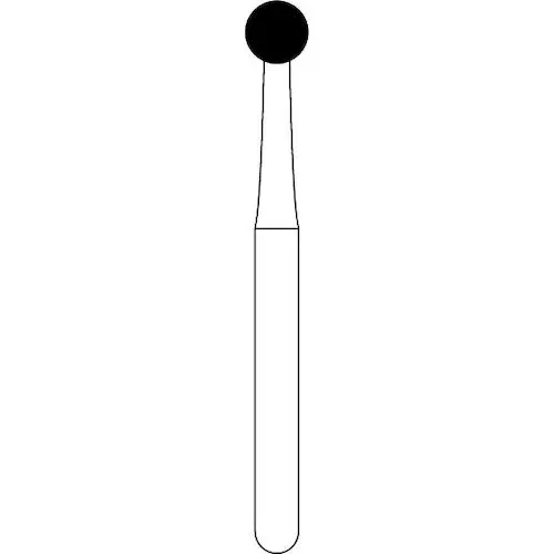 NTI #8 Sharp Right Angle Carbide Bur, Round, 2.3 mm, 5/Pkg, H8S-RA thumbnail 2