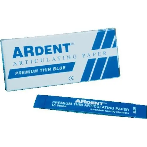 Ardent Horseshoe Style Full Arch Articulating Paper, Red/Blue, 63 Microns (0.0025"), 72 Sheets/Box, 60100 thumbnail 2