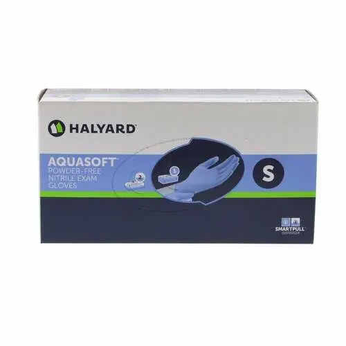 AquaSoft Nitrile Exam Gloves, Powder-Free, Non-Sterile, Small, Blue, 300/Box, 43933 thumbnail 6