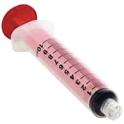 CanalPro Color Luer Lock Syringe, 10 mL, Red, Latex-Free, Disposable, 50/Box, 60011173 thumbnail 7