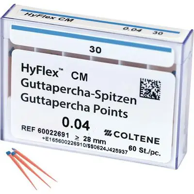 HyFlex CM Gutta Percha Points, .04 Taper, Size #30, Blue, 60/Pk, 60022691 thumbnail 4