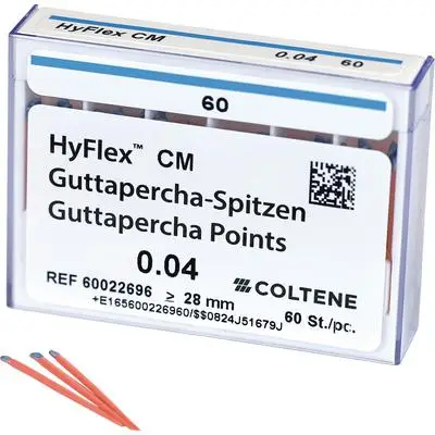 HyFlex CM Gutta Percha Points, .04 Taper, Size #60, Blue, 60/Box, 60022696 thumbnail 4