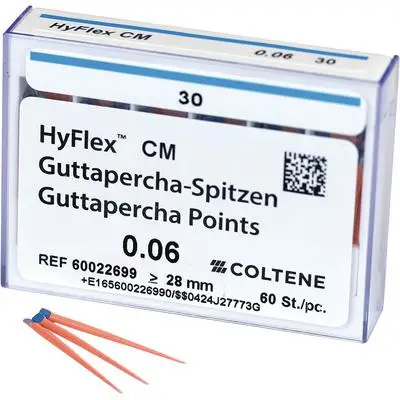 HyFlex CM Gutta Percha Points, .06 Taper, Size #30, Blue, 60/Pk, 60022699 thumbnail 4