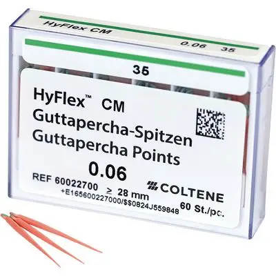 HyFlex CM GuttaPercha Points, Taper .06, Size #35, Green, 60/Pkg, 60022700 thumbnail 3