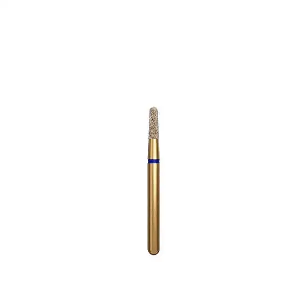 Coltene Alpen Multi-Use Multilayer Diamond Bur, Round End Taper, FG, Medium Grit, #849-016, 1.6 mm Head Diameter, 4 mm Head Length, 5/Pkg thumbnail 2