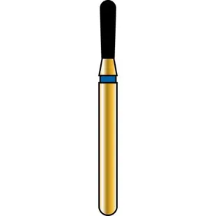 Coltene Alpen Multilayer Diamond Bur FG 830L-014C, Long Pear, Coarse Grit, 5/Pk, R830LC014FG thumbnail 2
