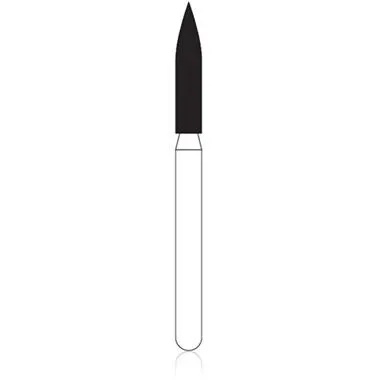 Alpen X1 Single Use Diamond Bur, FG, Fine Grit, Flame Shape, #862-016, 1.6 mm Diameter, 8.0 mm Length, 25/Pk, X862F016 thumbnail 2